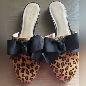 Women’s Kate Spade black/camel mules size 9